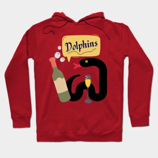 Snake with wine Hoodie